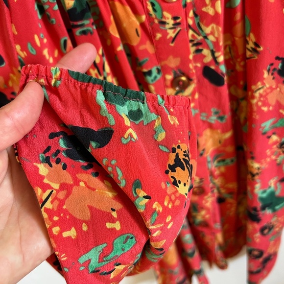 Bayla Jane Floral Silk Blouse for Anthropologie - Picture 3 of 8